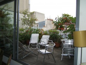 Terrace in Paris
