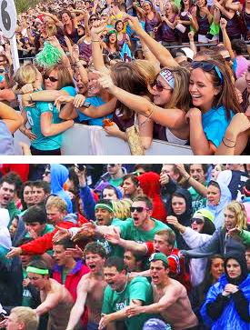 crowd at the Little 500 race