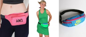 3 neon fanny packs