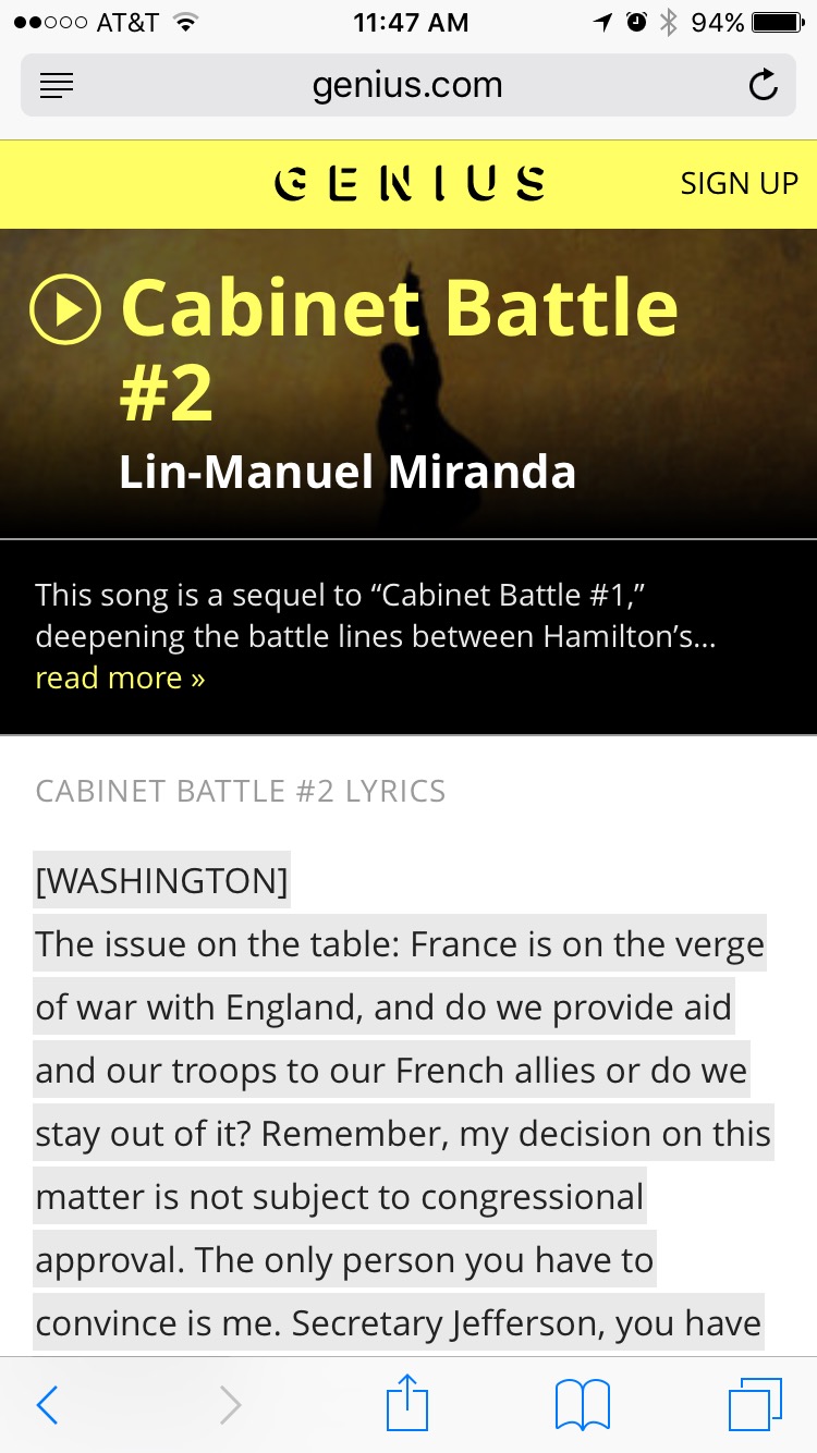 Genius.com Cabinet Battle #2 lyrics