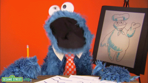 Sesame Street Cookie Monster business