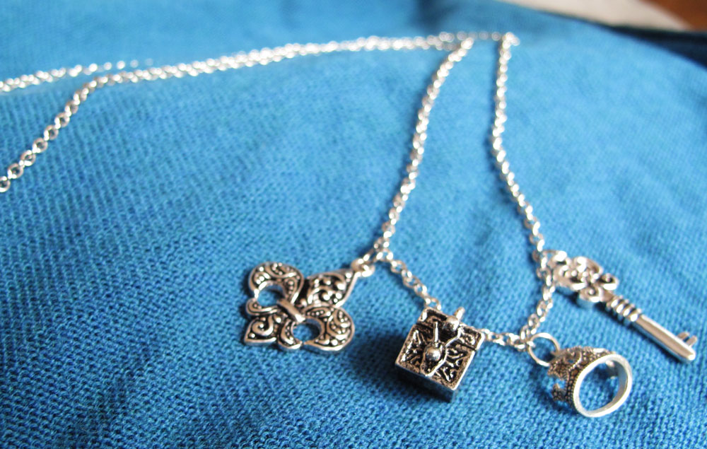 Charm necklace detail