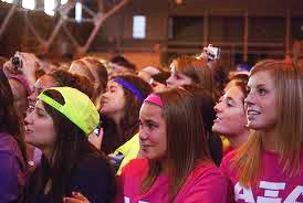 Sorority girls in neon