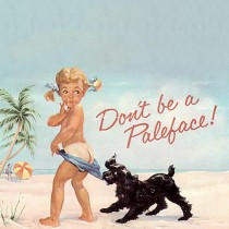 Vintage suntan ad