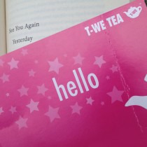 Hello bright pink bookmark